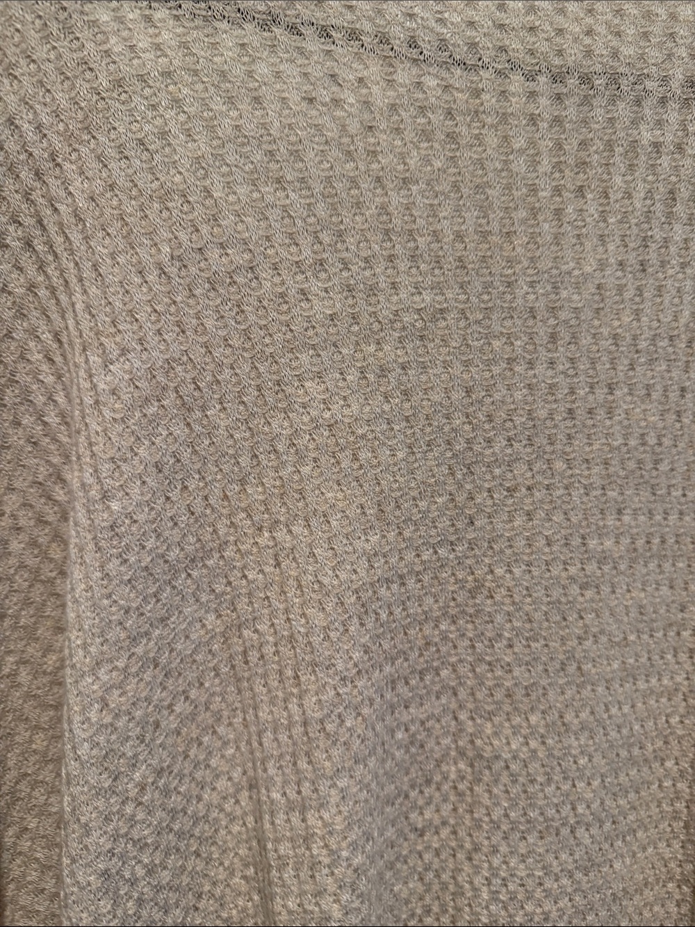 Light Beige Knit Button-Front Women’s Sweater with Front Tie - Picture 10 of 10